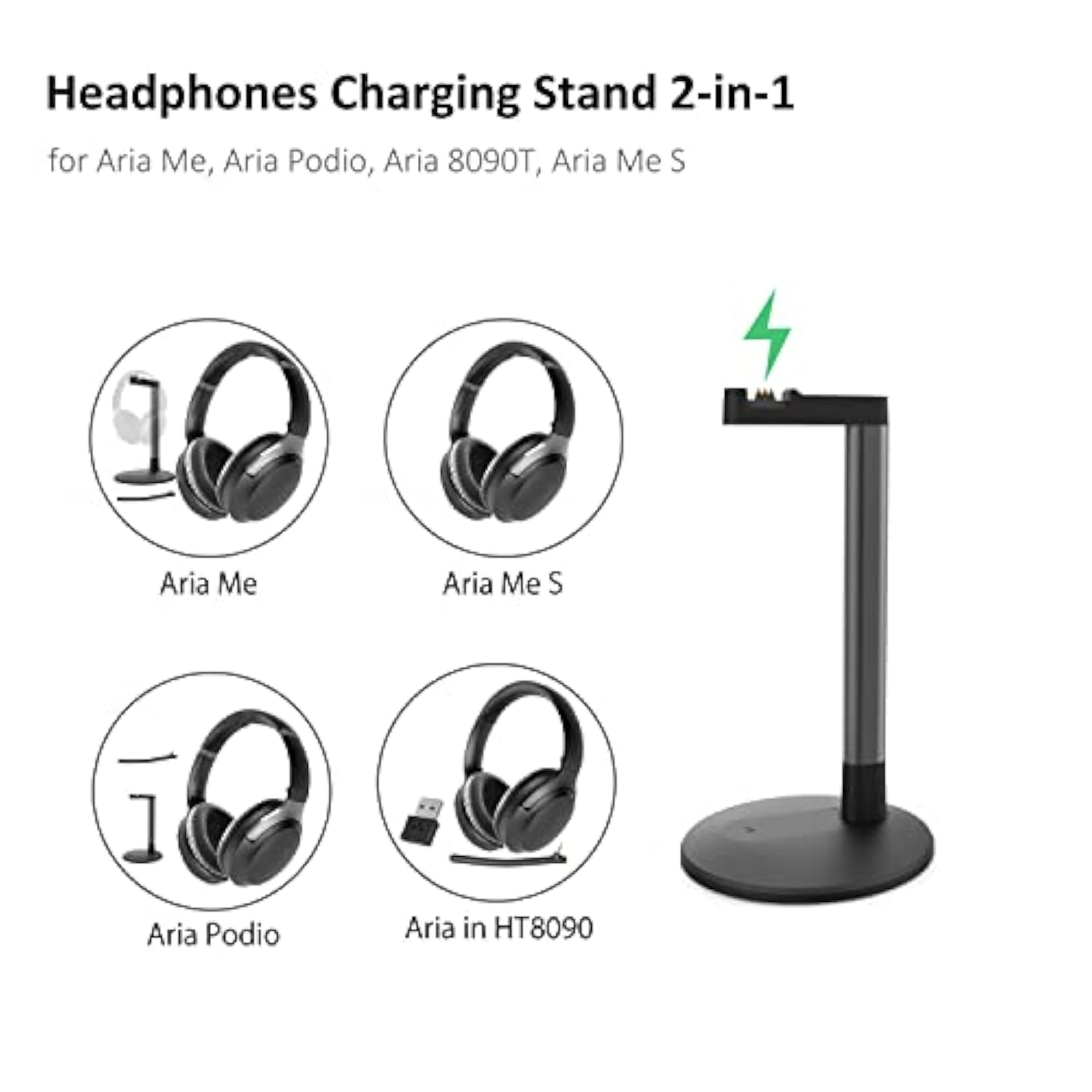 Avantree Convenient Table Top Charging Stand for Aria Series Headphones - Aria