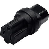 3 Prong Usa C14 To Nema 5-15R Plug Power Adapter For Standard Computer Power Adapter 15A/125V (Ig-320) (Nema 5-15R To Iec 60320-C14)(2 Pack)