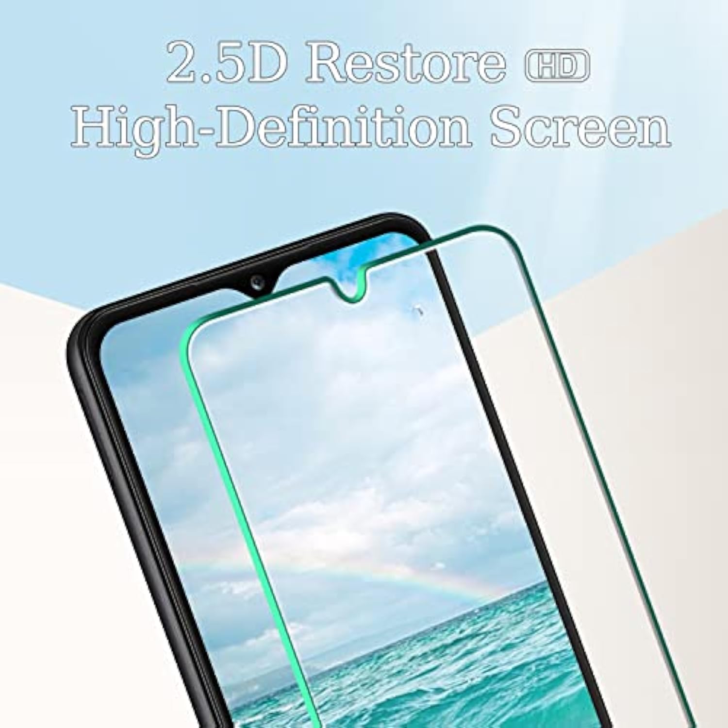 [3-Pack] Screen Protector For Samsung Galaxy A12 Tempered Glass, 9H Hardness, Anti Scratch, Bubble Free, Easy To Install, Case Friendly