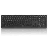 Wireless Bluetooth Keyboard, Support Multi Device Switching, Full Size, Scissor-Switch Keys Silent Design For Computer, Laptop, Macbook And Ipad (Us Layout)