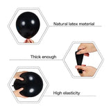 Blue Silver Black Balloons Garland Arch Kit-123Pcs Confetti Metallic Blue Balloons Party Decoration For Baby Shower Birthday New Years Graduation Anniversary Retirement