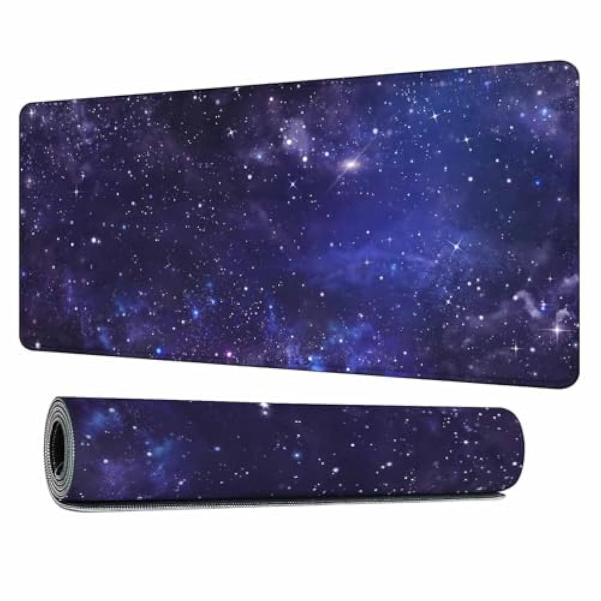 Galaxy Universe Large Gaming Mouse Pad Starry Night Sky Stars Outer Space Long Mousepad Non-Slip Rubber Base Keyboard Mat For Desk,Office,Home 35.4"X15.7"