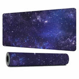 Galaxy Universe Large Gaming Mouse Pad Starry Night Sky Stars Outer Space Long Mousepad Non-Slip Rubber Base Keyboard Mat For Desk,Office,Home 35.4"X15.7"