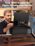 Snap Vesa Adapter Flipgo 13.5" 15.6" & 16" Portable Monitor Dual Screen