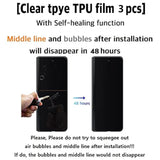 [3Set 8Pcs (3 Self Healing(Clear) Tpu Film + 3 Anti-Glare(Matte) Tpu Film Screen Protector + 2 Lens Protector) Compatible With Samsung Galaxy S25 Ultra 5G 2025 Easy To Install