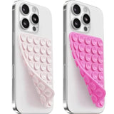 Double Sided Phone Case Mount, 2 Pack, Light Pink and Hot Pink