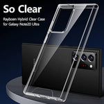For Samsung Galaxy Note 20 Ultra Case, Crystal Clear Designed Hard Pc Back Soft Tpu Frame Shockproof Protective Slim Fit Durable Transparent Phone Cover For Galaxy Note 20 Ultra 5G