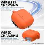 AirPods 4 Case 2024 with Cleaner Kit, Orange - Premium Silicone Protection