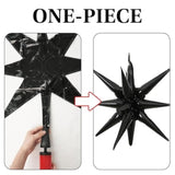 12 Pcs Black Red Star Foil Balloons 22-27 Inch Party Decorations
