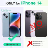 TUCCH Case Wallet for iPhone 14 6.1", [3 Card Holder] Slots [RFID Blocking] Stand Flip Folio PU Leather Cover, with [TPU Shockproof Interior Case] Compatible with iPhone 14 2022, Classic Black