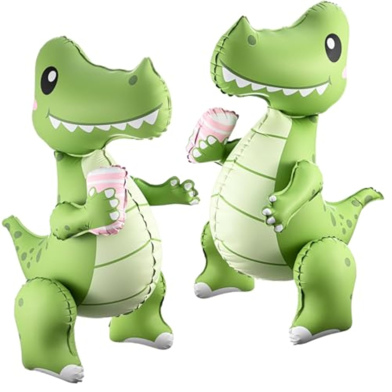 2 Pack Self Standing 4D Alligator Crocodile Balloons Foil Inflatable Balloons For Birthday Jungle Safari Theme Party Baby Shower Decorations