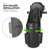 Easy One Touch 5 Cup Holder Mount - Universal Car Mount Phone Holder for iPhone, Google, , Moto, Huawei, Nokia, LG, and all other Smartphones