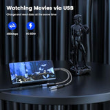 Usb C To Usb Adapter With Usb C Charging,Usb C Otg Splitter With Pd Fast Charge Compatible For Galaxy S22,Switch,Google Chromecast With Google Tv 2020 Pi-Kvm,3D Printer,Octa4A,Google Pixel4 Xl