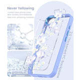 For Iphone 16E Case+Tempered Glass Screen Protector, [ Grade Protective] Slim Soft Tpu & Hard Pc,Girls Women Crystal Clear Flower Pattern Cover For Iphone Se 4Rd Gen 2025-Daffodils