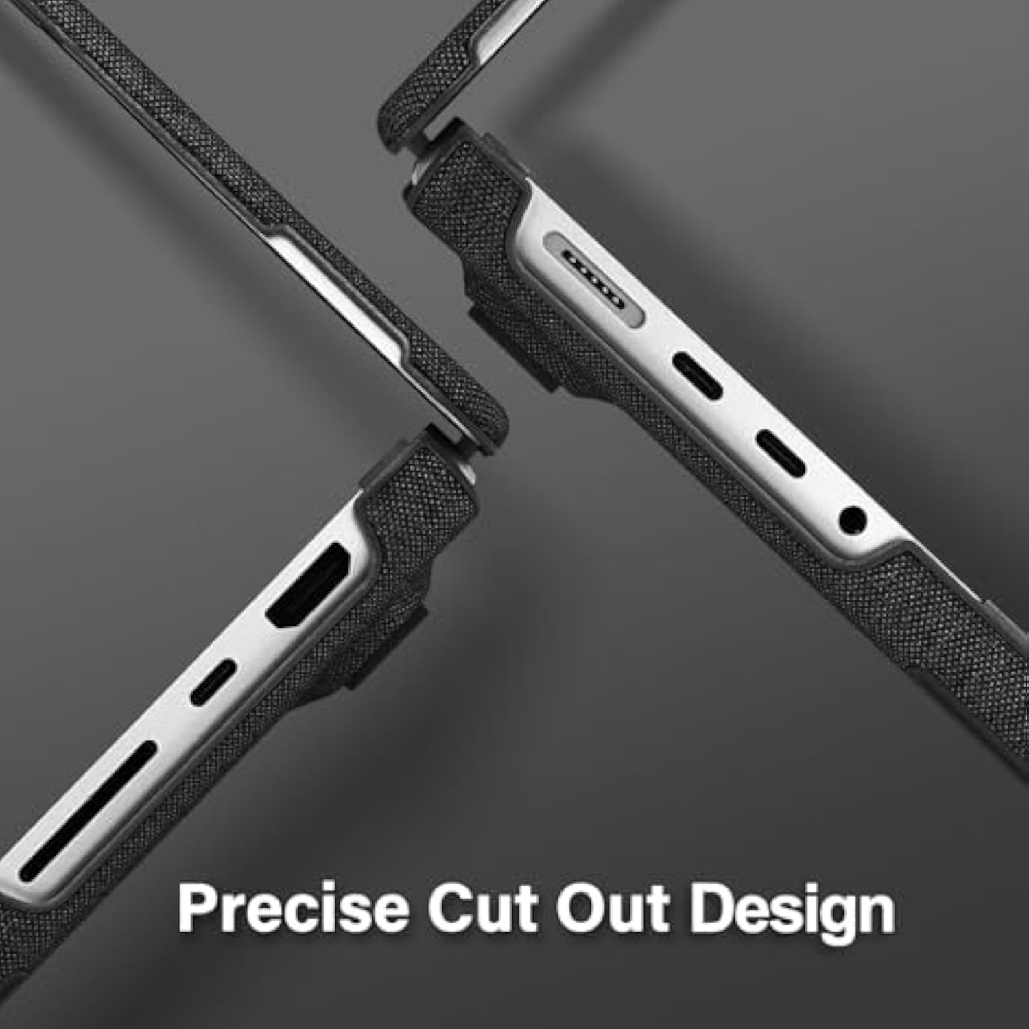 MOSISO Compatible with MacBook Pro 14 inch Case 2025 2024 2023 2022 2021 M4 M3 M2 M1 A3112 A3185 A3401 A2918 A2992 A2779 A2442, Knit Fabric Coated Plastic Hard Case with Fold Kickstand, Black