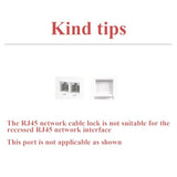 20Pcs Rj45 Network Cable Lock With 1 Key,Rj45 Network Cable Lock Lockable Ethe