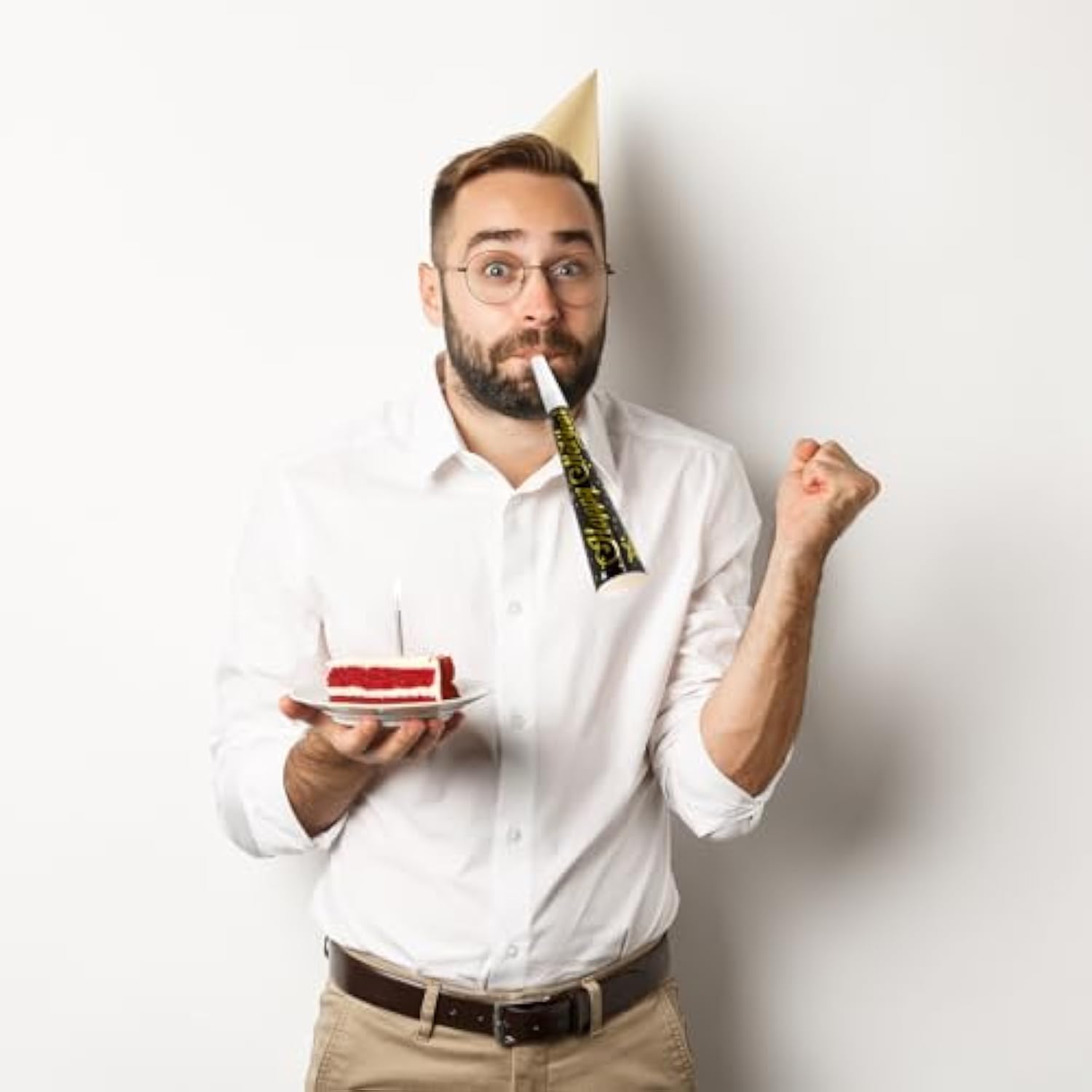50pcs New Year Noise Makers Horns & Tassels for NYE Party Favors