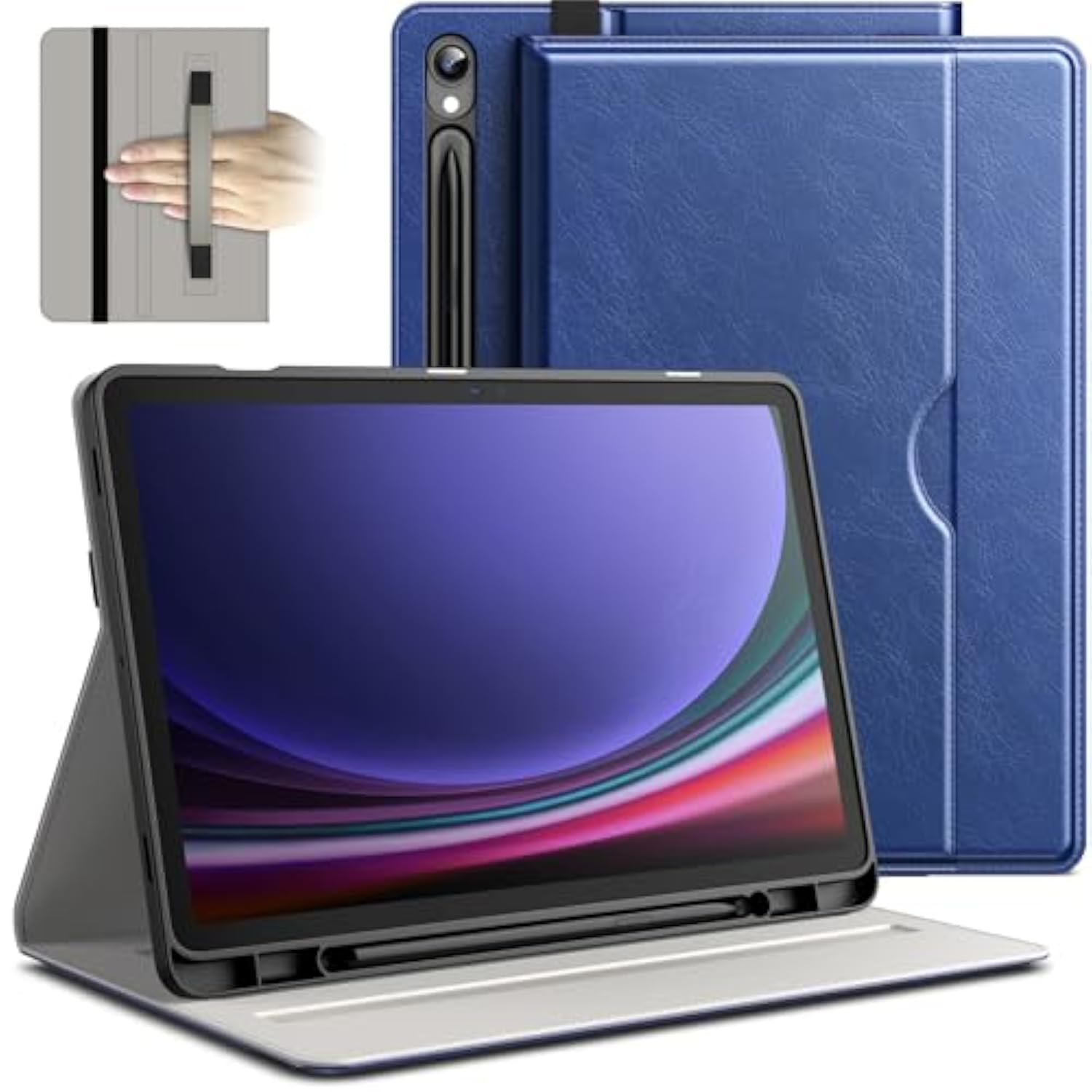 JETech Case for Samsung Galaxy Tab S9 11-Inch with S Pen Holder, PU Leather Bu