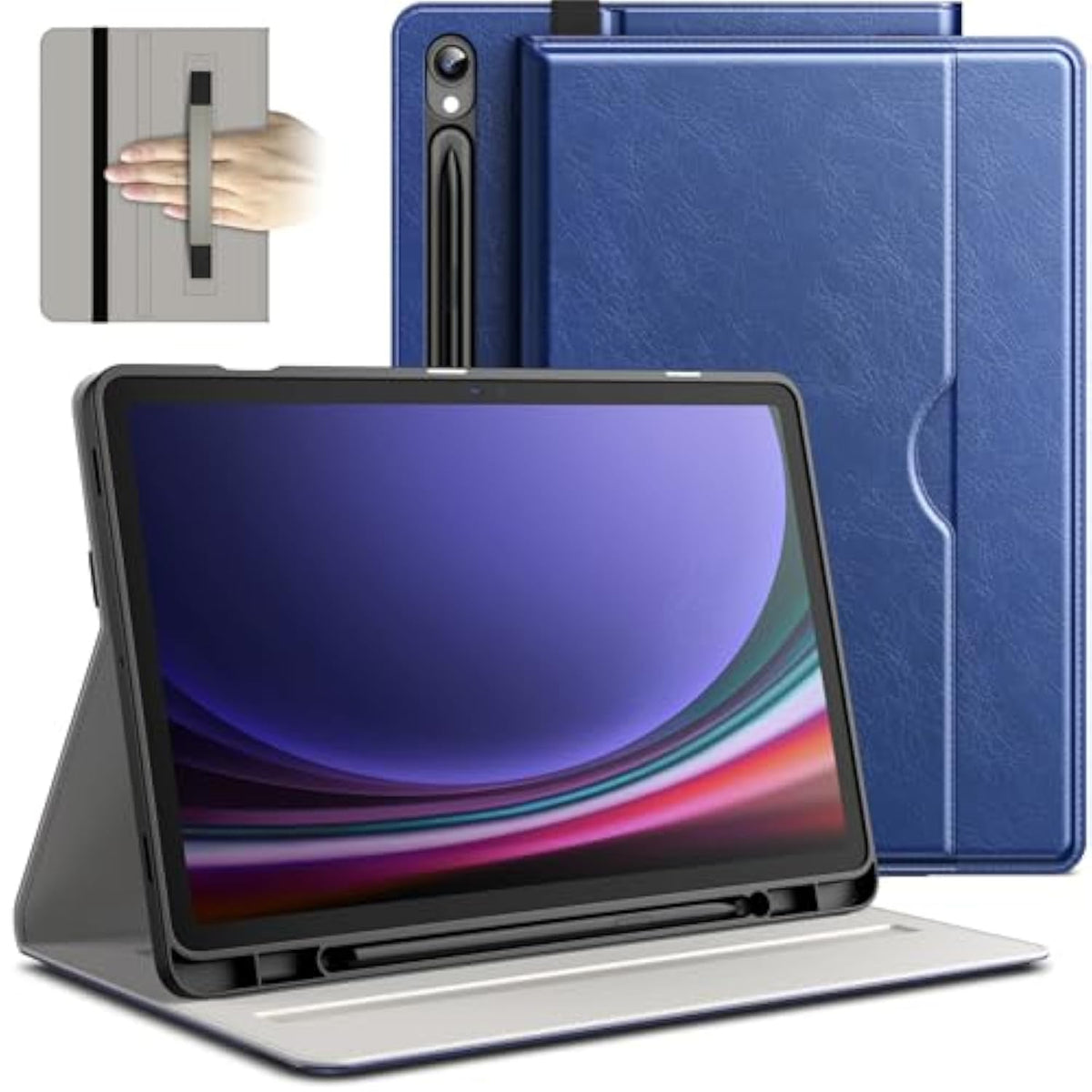 JETech Case for Samsung Galaxy Tab S9 11-Inch with S Pen Holder, PU Leather Bu