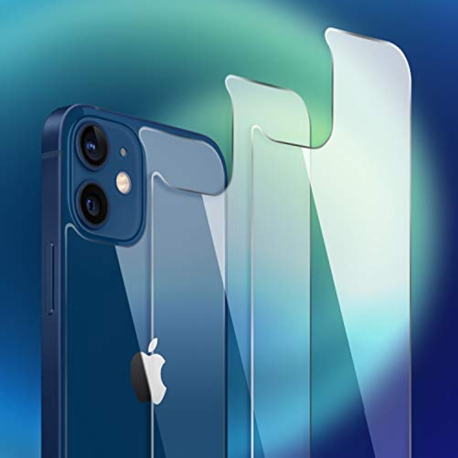 For Iphone 12 Mini Back Screen Protector [3-Pack], Iphone 12 Mini Back Glass Protector Rear Screen Protector For 12 Mini(5.4 Inch)