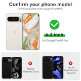 Omoton 3+2 Pack For Screen Protector, 3 Pack Tempered Glass Screen Protector & 2 Pack Camera Lens Protector For Pixel 9 Pro 2024 6.3Inch, Case Friendly (Not For Pixel 9/9 Pro Xl)