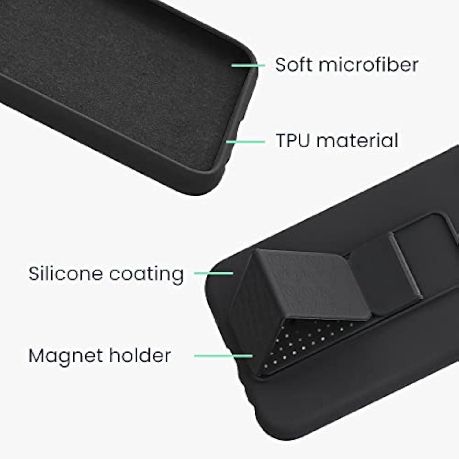 Lavender Soft TPU Case for Apple iPhone 11 with Hand Strap and Stand Function