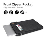 MOSISO 360 Protective Laptop Sleeve Bag Compatible with MacBook Air/Pro, 13-13.3 inch Notebook, Compatible with MacBook Pro 14 inch M4 M3 M2 M1 2025-2021, Vertical Bag with Bevel Corner & Belt, Black