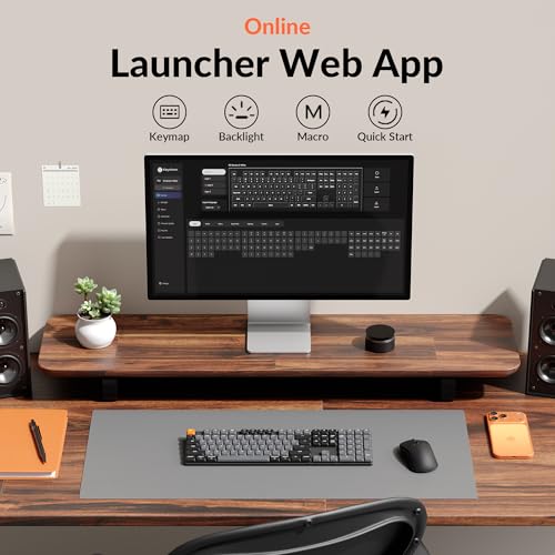 K5 Version 2 Wireless Bluetooth 5.2 Mechanical Keyboard, Low Profile Milk Pom Switch 100% Full-Size Layout Qmk Programmable, White Backlight With Shine-Through Keycaps For Mac Windows Linux