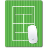 Racquet Inc Tennis Court Mouse Pad – Green Grass Desk Mousepad With Fabric Surface – Tennis-Themed Office Accessory For Work Or Gaming – Compatible With Optical And Laser Mice