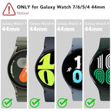 4 Pack Galaxy Watch 7 Ultra 47Mm Screen Protector, Tempered Glass Protectors Accessories For Samsung Ultra 47Mm (Not For Others Models) (Galaxy Watch 7/6/5/4 44Mm)