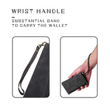 Pixel 7 Pro Case Wallet With 8 Card Slots Kickstand Wrist Strap