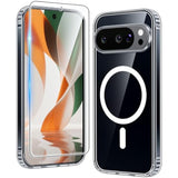 Google Pixel 9 Pro XL Clear Case: Magnetic, Military-Grade, Shockproof, Anti-Yellowing