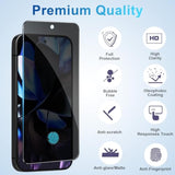 Privacy Screen & Lens Protector 4-Pack for Pixel 9 Pro 5G - Anti-Spy 9H Glass