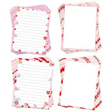 Happy Valentine'S Day Letterhead Paper 48 Pcs Red Pink Love Heart Letter Writing Paper - Heart Valentines Day Paper Holiday Paper For Wedding Note Greeting Office Printing 8.5 X 11 Inch