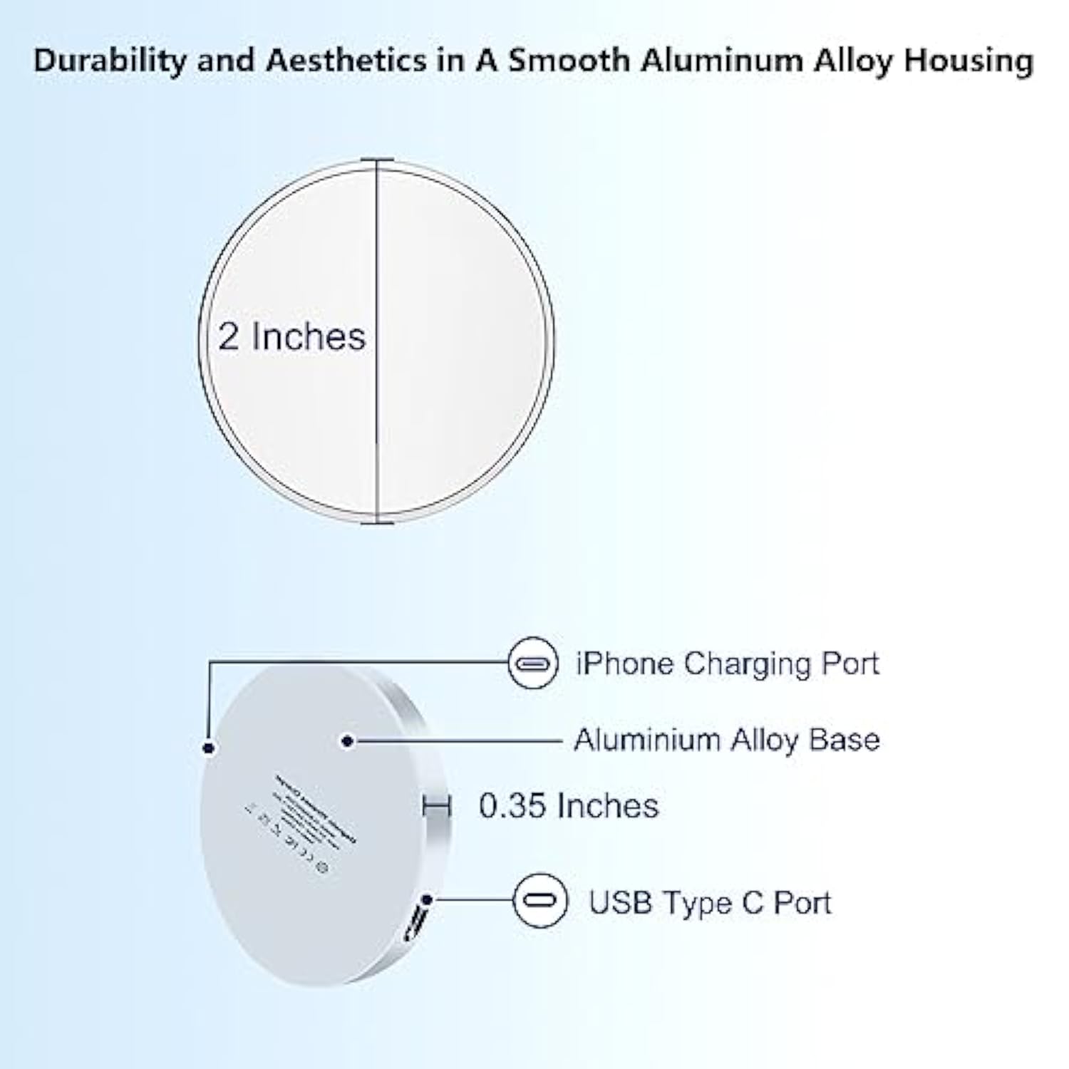 Magnetic Induction Wireless Charger,Portable Qi Fast Travel Charger Pad For Apple Magsafe Devices And Iphone 12 13 14 15 Pro Max Mini Se Xr Xs X,Samsung Galaxy S24 S23 S22 S21 S20 Plus Ultra,16