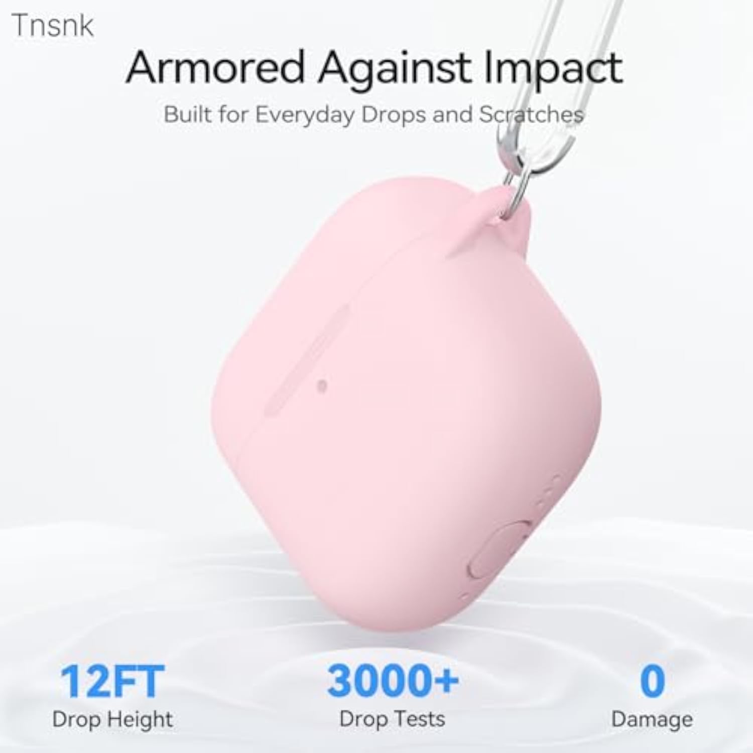 AirPods 4 Case with Magnetic Cover, Silicone AirPod 4 Case Cover Compatible with Apple Airpods 4th Gen 2024, Shockproof Protective Cases for Women with Cleaner Kit and Keychain