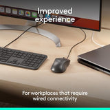 Signature Wired M520 L For Business, Optical Wired Mouse, Usb-C Plug-And-Play, Windows/Mac/Chrome/Pc/Laptops - Graphite