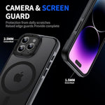 Strong Magnetic Case For Iphone 12 Pro Max [10Ft Military-Grade Protection] Compatible With Fit Magsafe Shockproof Slim Thin Cover 6.7 Inch 12 Pro Max Phone Case, Black Bumper