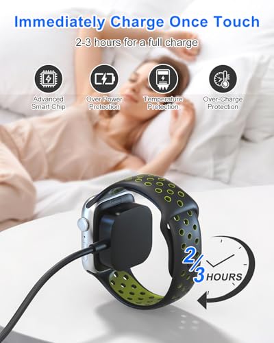 Retractable Multi Charging Cable 100W - 3 in 2 Travel Portable Retractable Charger Cords with 2 USB C and iWatch Charger Port for iPhone 17/16/15