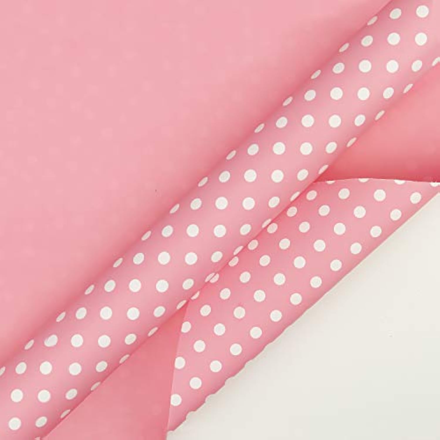 Reversible Wrapping Paper Roll - 17" x 33' - Pink & Polka Dot for Any Occasion