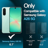 JETech Screen Protector for Samsung Galaxy A26 5G, 9H Tempered Glass Film, Anti-Scratch, HD Clear, 3-Pack