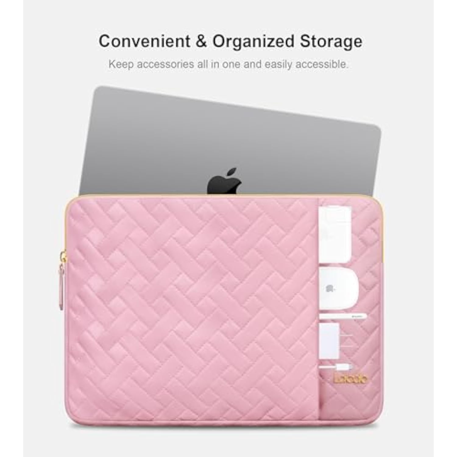 13 Inch Laptop Sleeve Case For 13 Inch New Macbook Air M4 A3240 2025, M3 A3113, M2 A2681, M1 A2337, 13" Macbook Pro M2 / M1 A2338 A2251 A2289, 13" Ipad Pro M4 / Ipad Air M3 Computer Bag, Pink