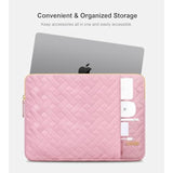 13 Inch Laptop Sleeve Case For 13 Inch New Macbook Air M4 A3240 2025, M3 A3113, M2 A2681, M1 A2337, 13" Macbook Pro M2 / M1 A2338 A2251 A2289, 13" Ipad Pro M4 / Ipad Air M3 Computer Bag, Pink