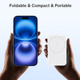 3 In 1 Foldable Wireless Charging Station Made Of Air-Pods Materials For Apple Devices Fast Charge For Iphone16 15 14 13 12 11 X/Iwatch/Airpods, Travel Charge For Magsafe Magnetic Stand