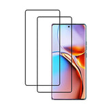 [2 Pack 3D Black Tempered Glass Screen Protector High Clear Protector For Motorola Moto Edge Plus 2023