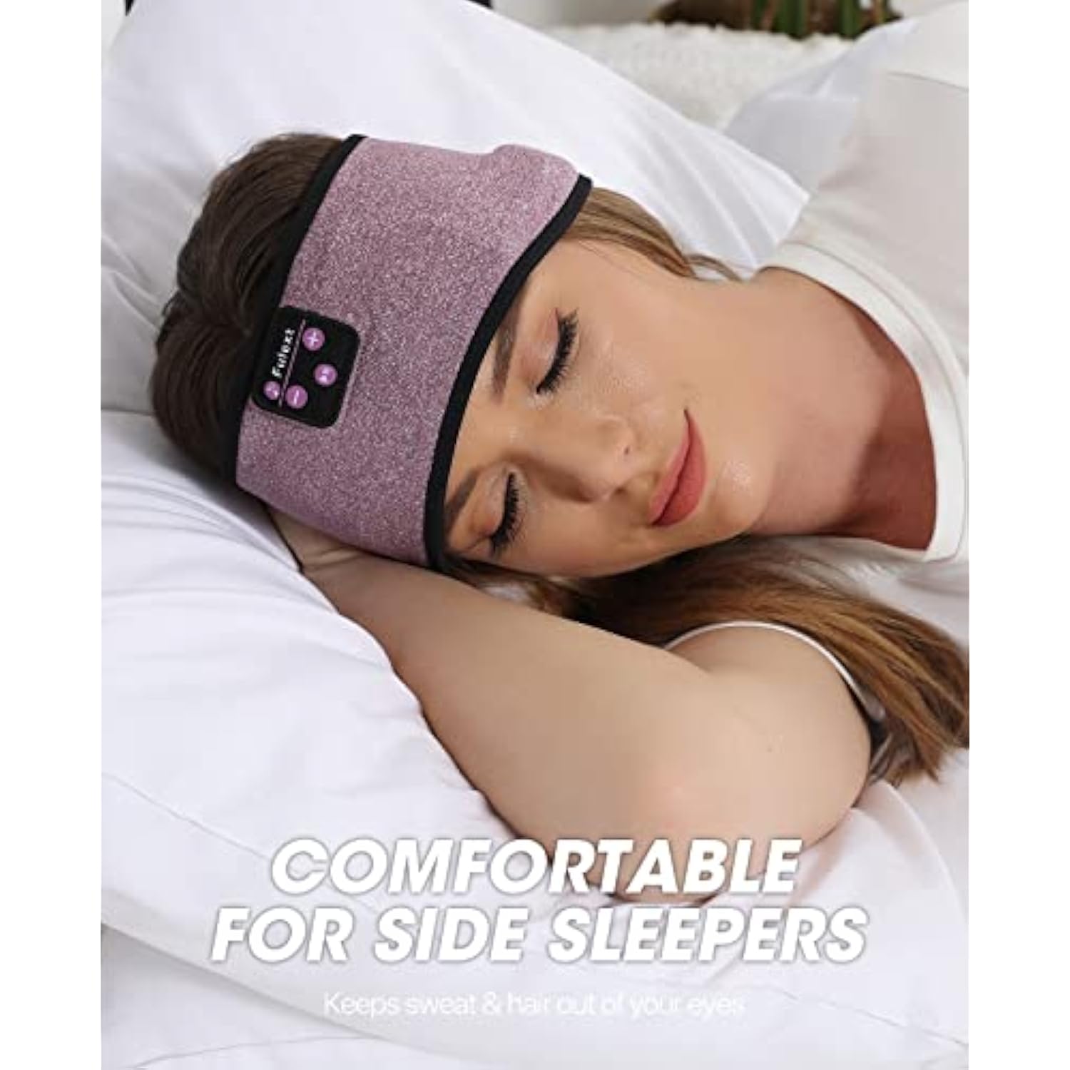 Bluetooth Headband Headphones, Sleep Headphones Bluetooth For Side Sleepers -