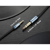 6.35Mm Male 1/4 To 3.5Mm Male 1/8 Trs Stereo Audio Cable (8 Ft), Headphone Adapter 1/8 To 1/4 Adapter For Guitar, Piano, Amplifiers, Home Theater Devices, Or Mixing Console - 8 Feet