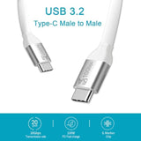 Usb C To Usb C 3.1 Cable 15Ft, 10Gbps Usb 3.1 Gen 2 Cable, 4K@60Hz Monitor Cor