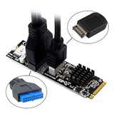 5Gbps Type-E Usb 3.1 Front Panel Socket & Usb 2.0 To Nvme Ngff M-Key Express C