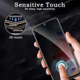 Privacy Screen Protector For Lg Stylo 6 5G, Shatterproof Tempered Glass Accessories, Anti Spy Tempered Glass Film, Case Friendly Ultra Resistant 9H Hardness Anti-Glare Hd Black -3 Pack